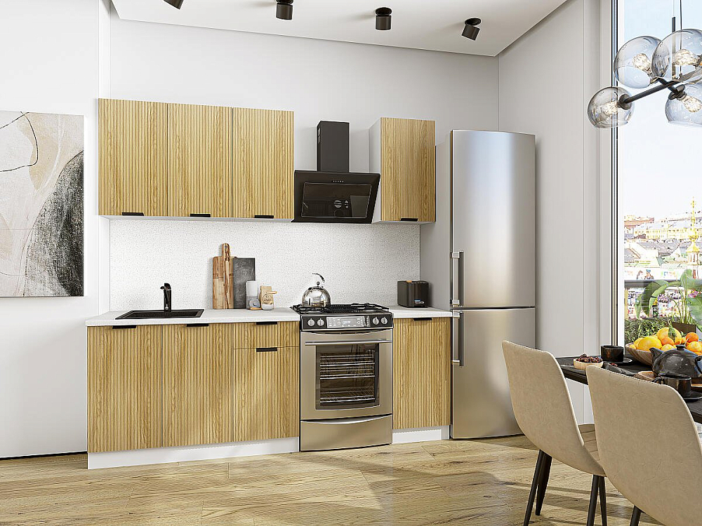 Евро Лайн-06 Белый/Дуб песочный